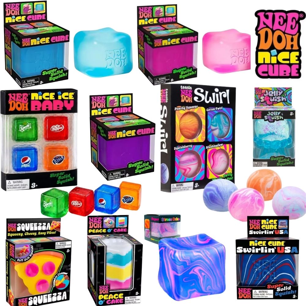 Fire Starter Cube - Schylling Nee-Doh Nice Cube Sensory Squish