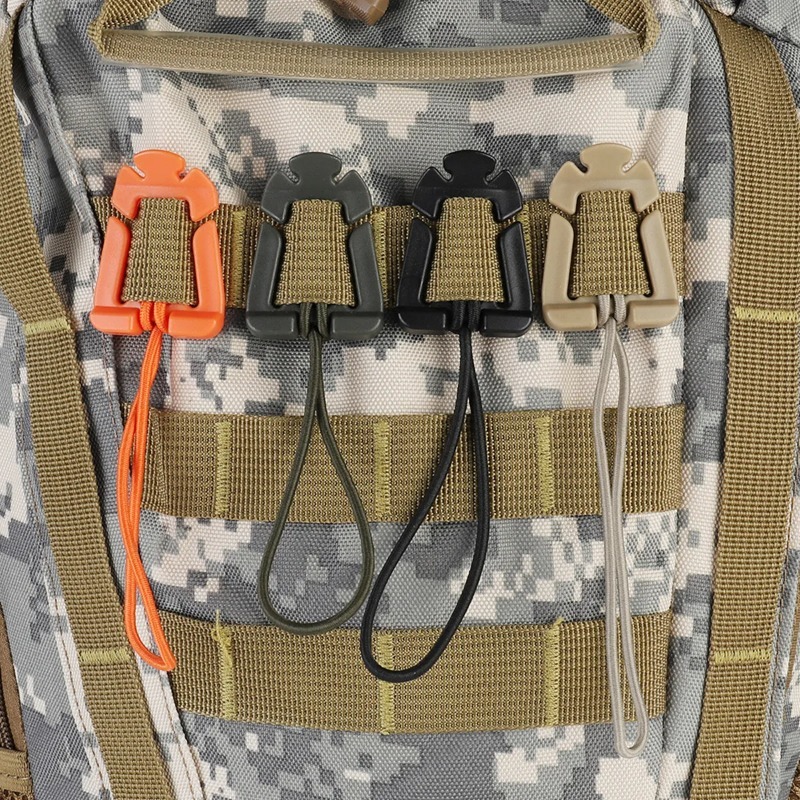 Camping Cooking Hanger - Backpack Buckle Clamp Carabiner Survival Gear