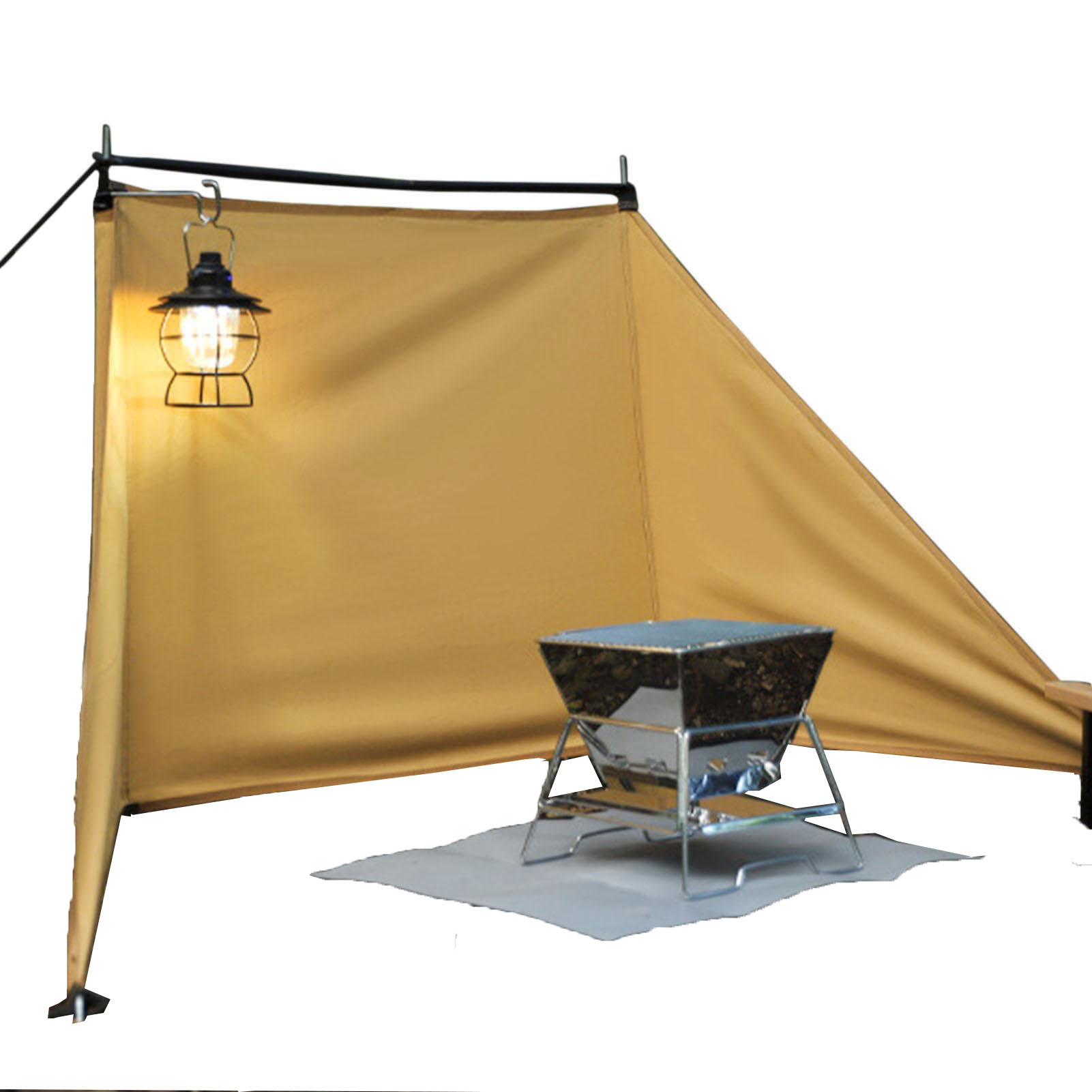 Camping Cooking Wind Blocker - Camping Oxford Cooking Windshield, Foldable Camping