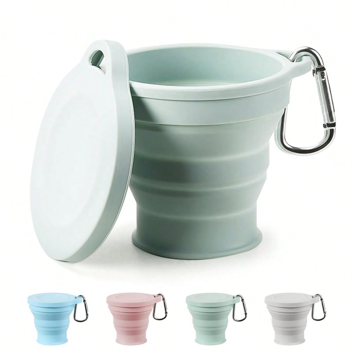 Camping Cooking Pot - Leeseph Silicone Collapsible Travel Cup, Foldable