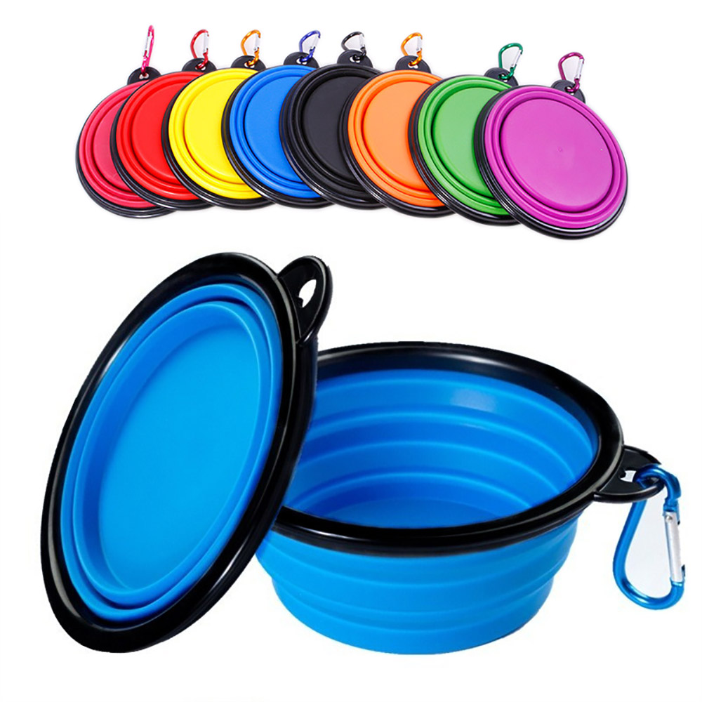 Camping Cooking And Eating - Collapsible Pet Silicone Dog Food Water