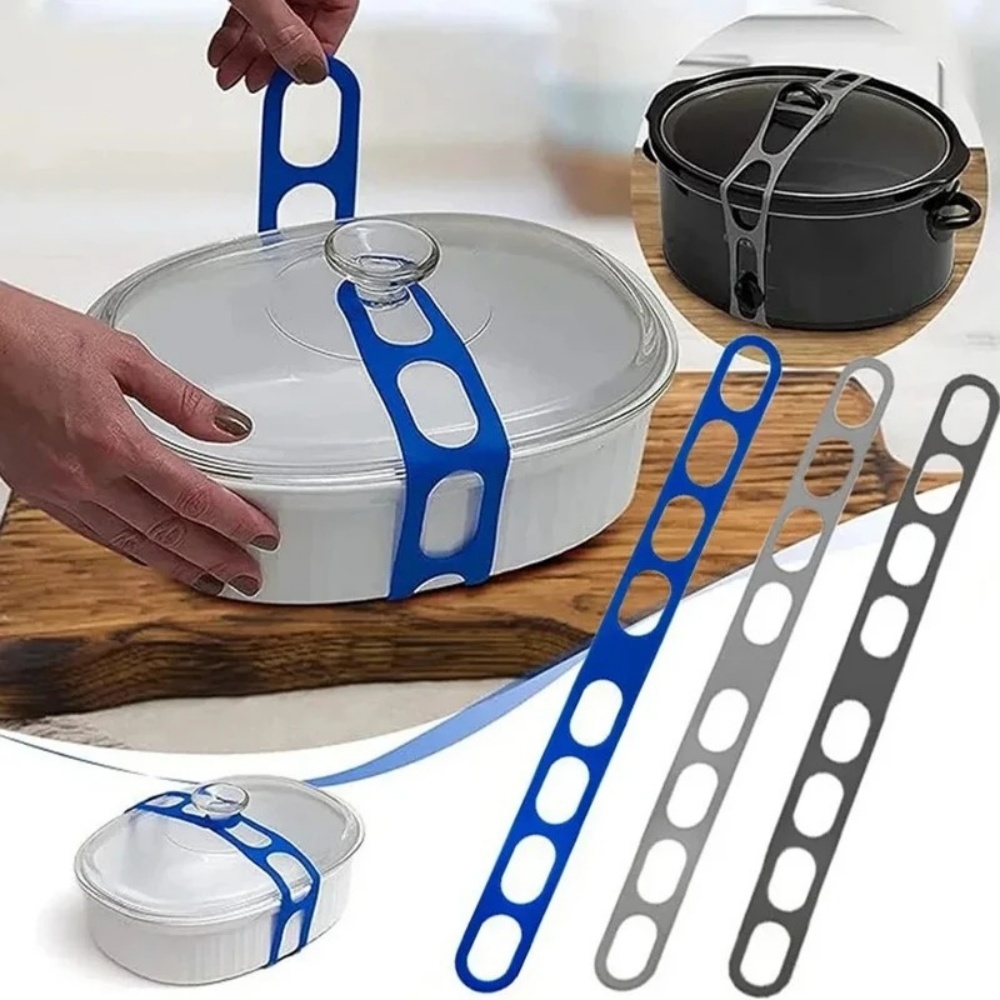 Camping Cooking Pot With Lid - Universal Pot Lid Holder Silicone Elastic