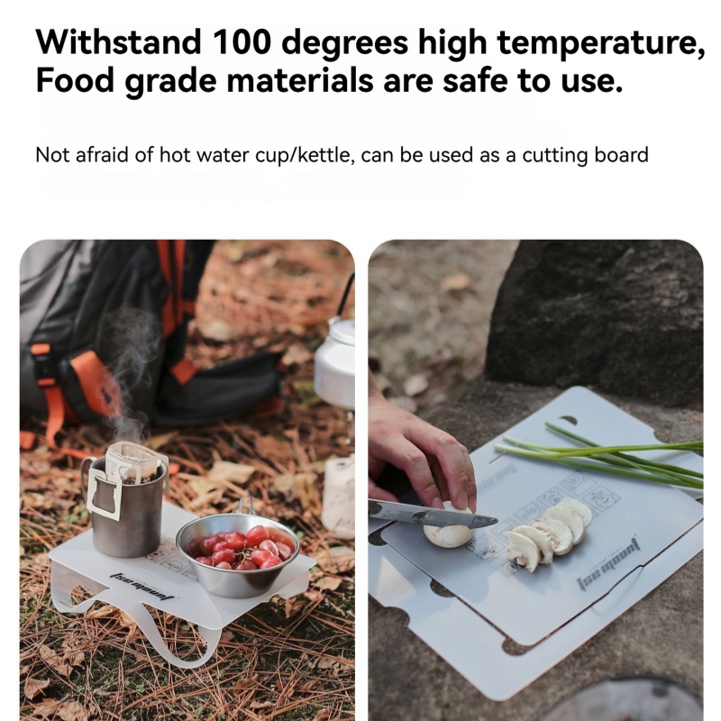 Camping Cooking And Dining Set - Outdoor PP Board Folding Table Camping