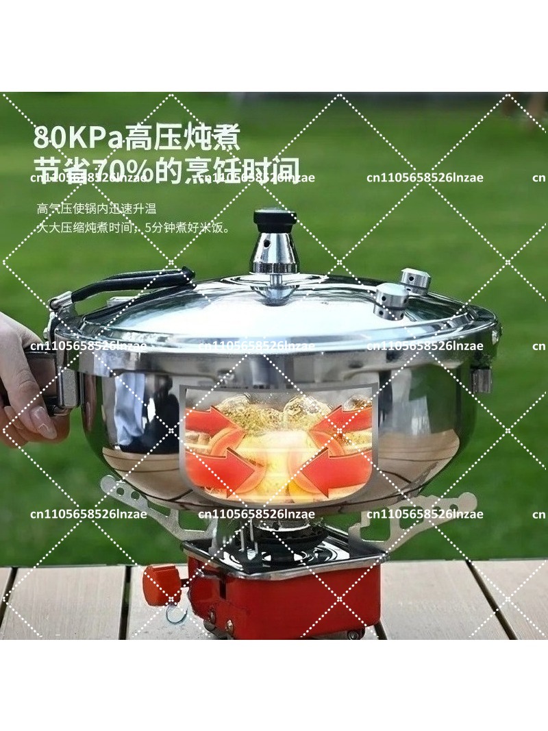 Camping Cooking Meals - Camping Pressure Cooker Stainless Steel Cooking