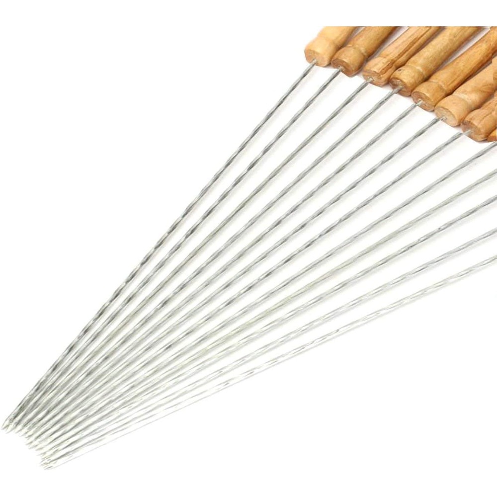 Camping Cooking Vegetables - Reusable BBQ Skewers for Grilling Set
