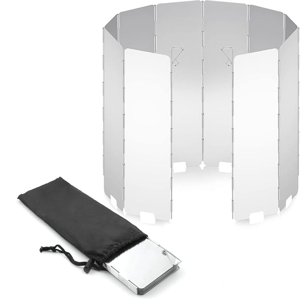 Camping Cooking Set Lightweight - Lightweight Folding Camping Stove Windshield -