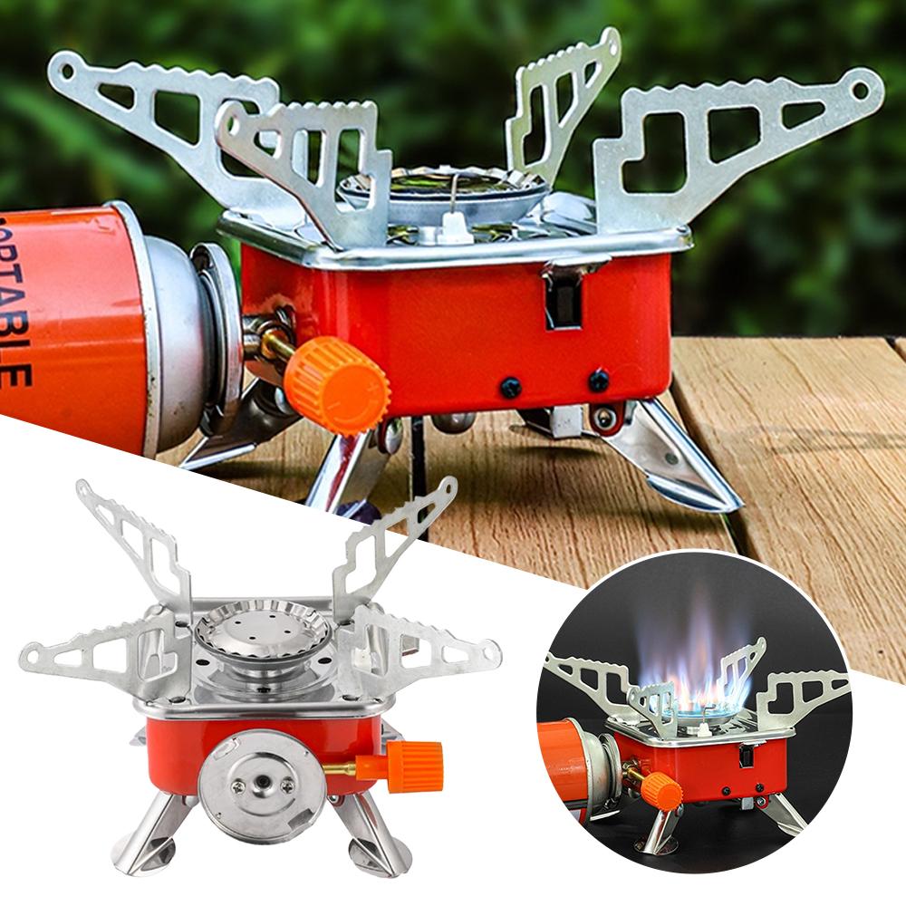 Camping Cooking Heater - Portable Burner Camping Foldable Windproof Outdoor