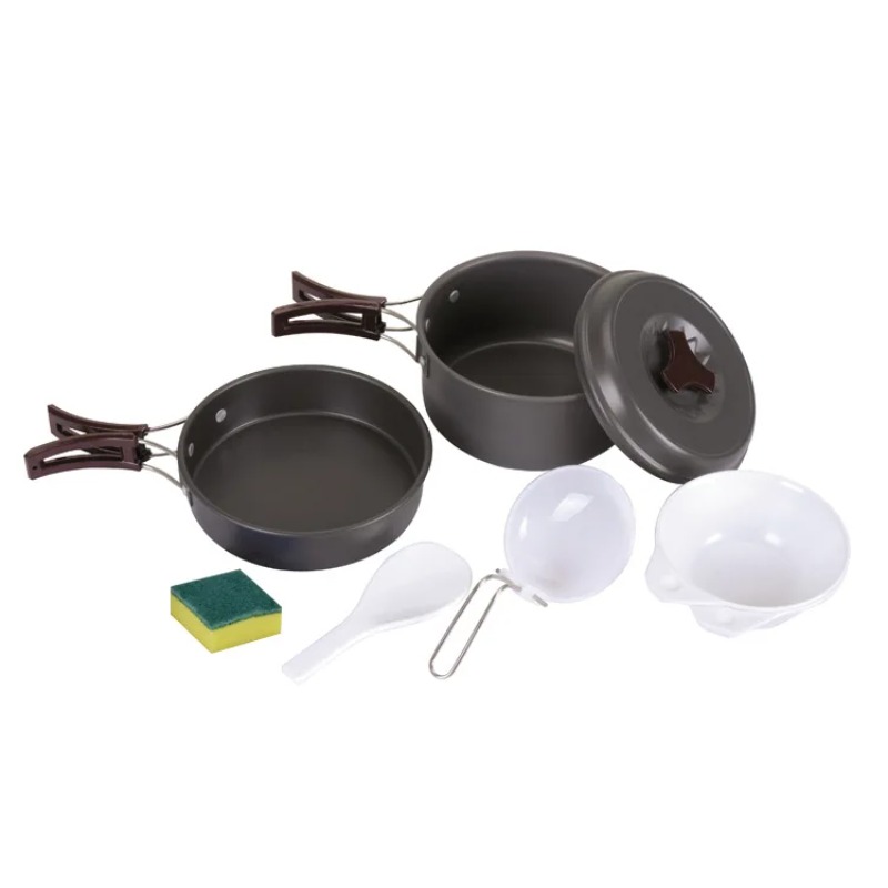 Camping Cooking Set With Kettle - Bulin Outdoor Pot Set Pot Camping