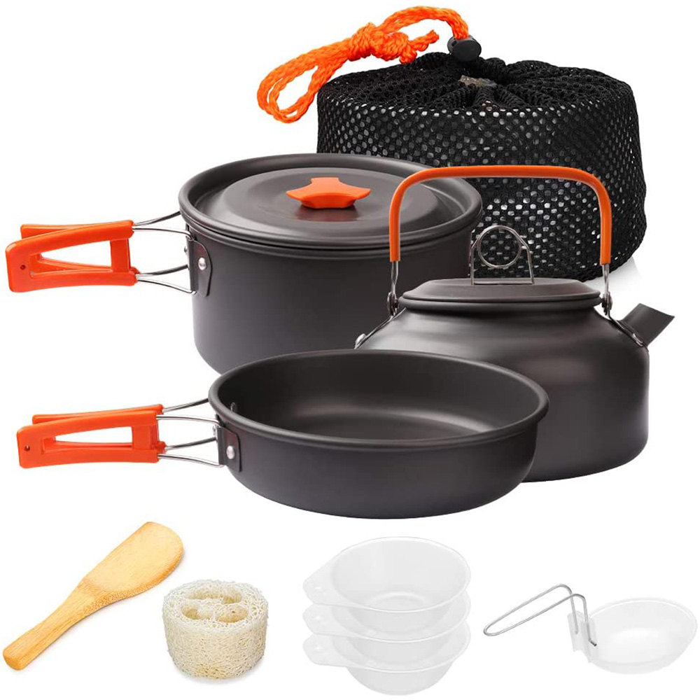 Camping Cooking Backpack - Cắm Trại Nồi Bộ Ngoài Trời