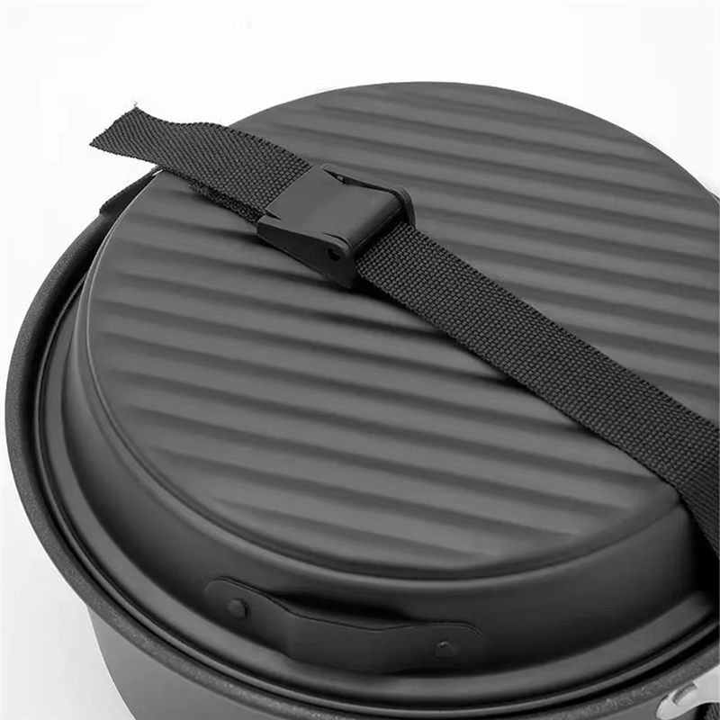 Camping Cooking Set With Kettle - ABJO-5-Piece Non-Stick Camping Cookware Set With