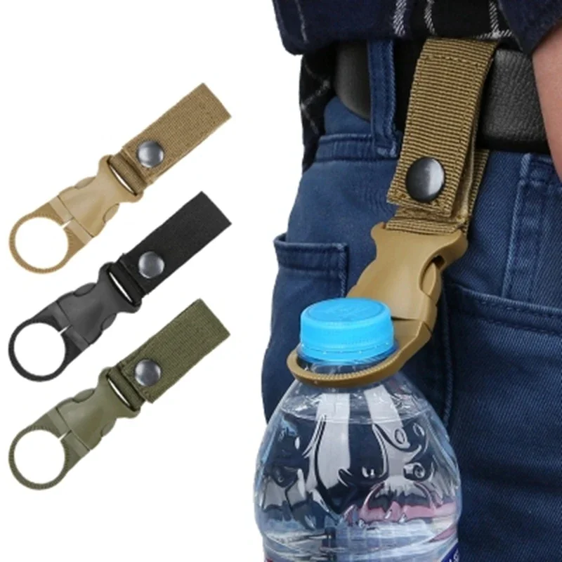 Camping Cooking Hanger - 2pcs Waterbottle Buckle Hook Nylon Webbing