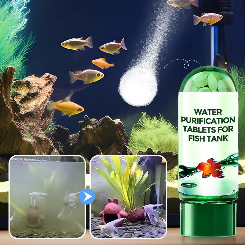 Water Purification Tablet - Eco-Friendly Aquarium Water Purification Tablets Water