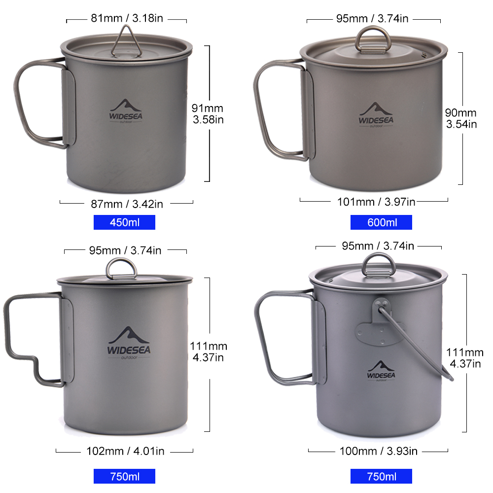 Widesea Cắm Trại, Titan Cốc Du - đánh giá và giá Camping Cooking All In One