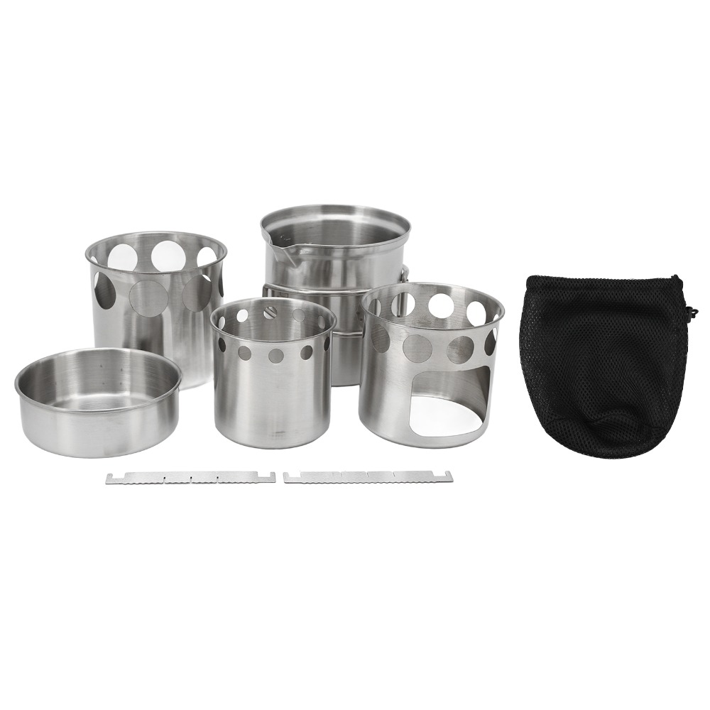 Stainless Steel Camping Cookwa - đánh giá và giá Camping Cooking Pot With Lid