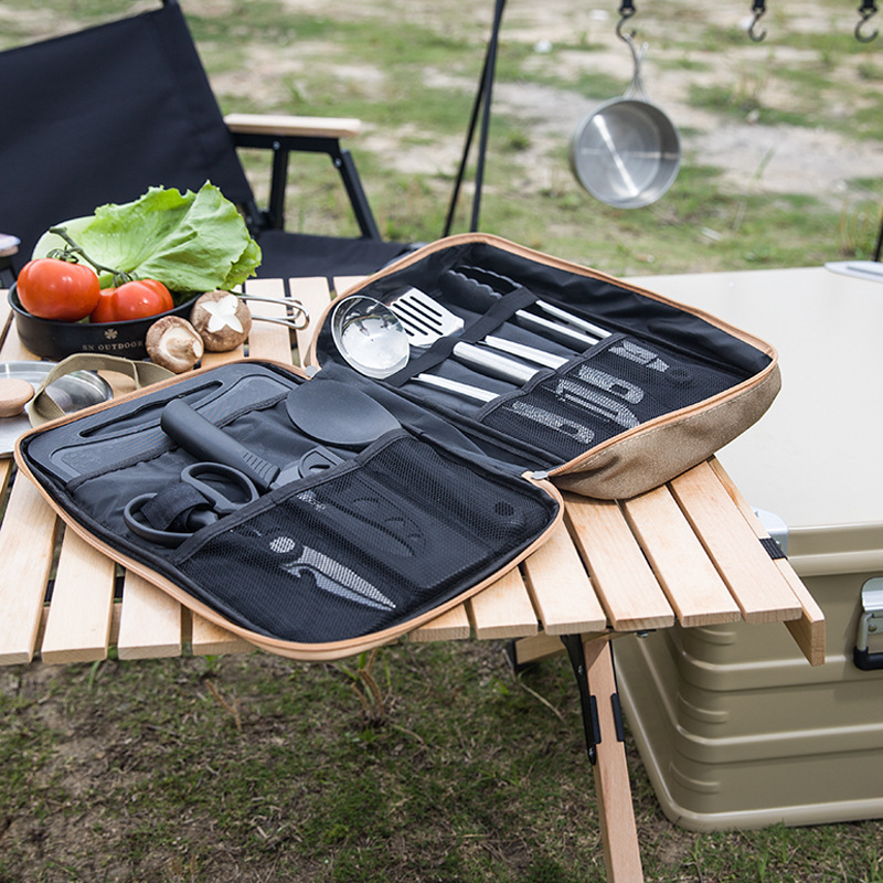 8pcs Camping Kitchen Cookware  - đánh giá và giá Camping Cooking And Eating
