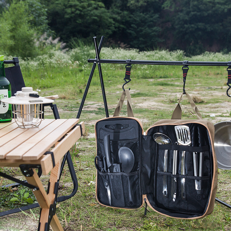 8pcs Camping Kitchen Cookware  - đánh giá và giá Camping Cooking And Eating
