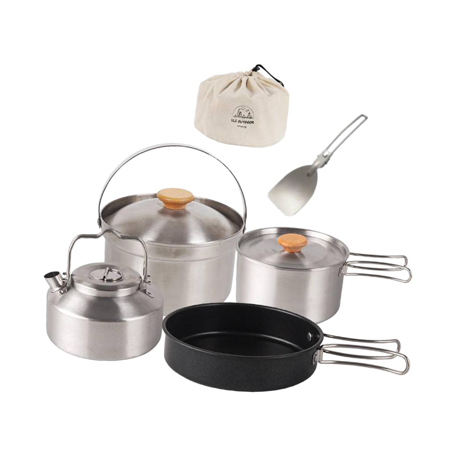 Camping Cookware Cook Gear Por - đánh giá và giá Camping Cooking Set With Kettle