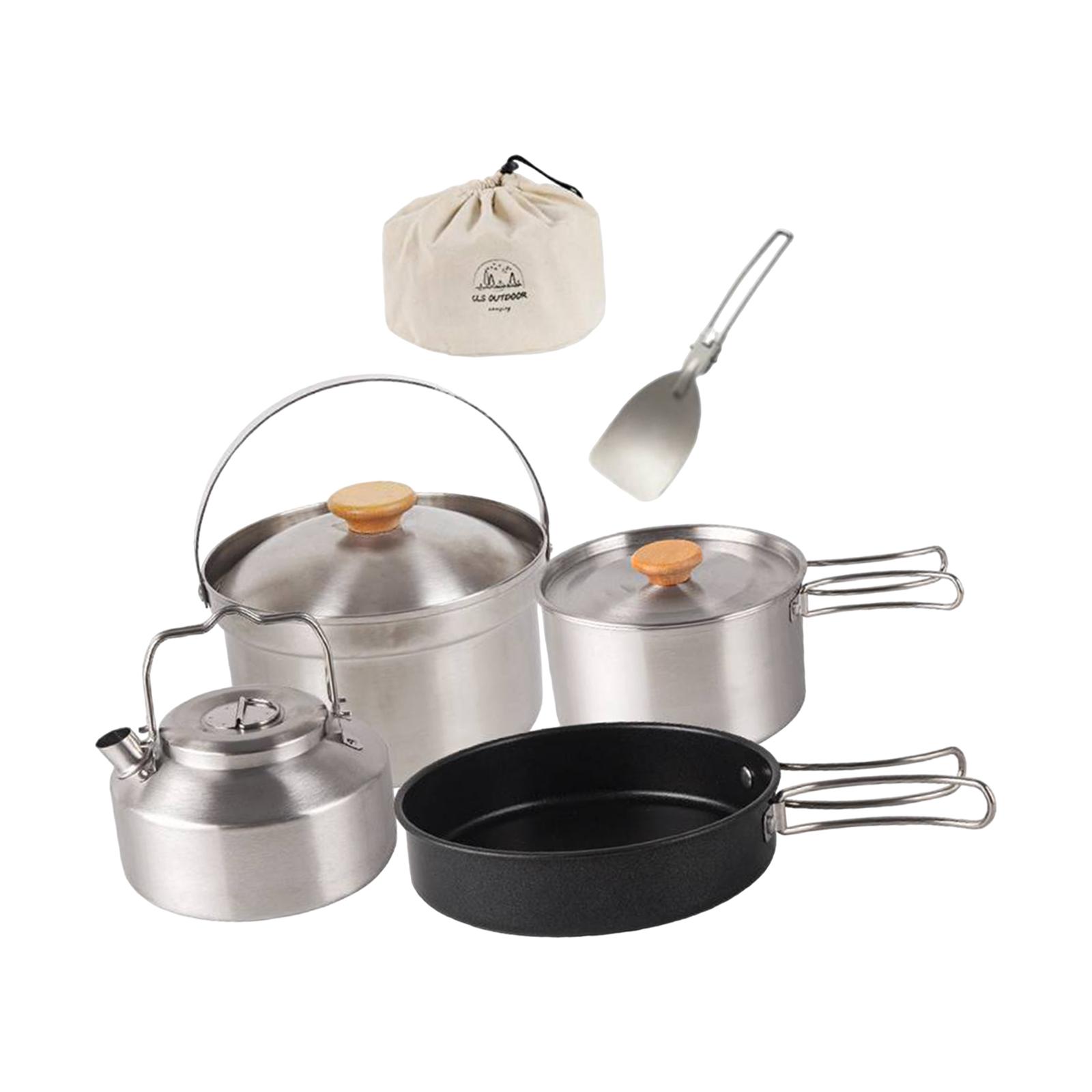 Camping Cookware Cook Gear Por - đánh giá và giá Camping Cooking Set With Kettle