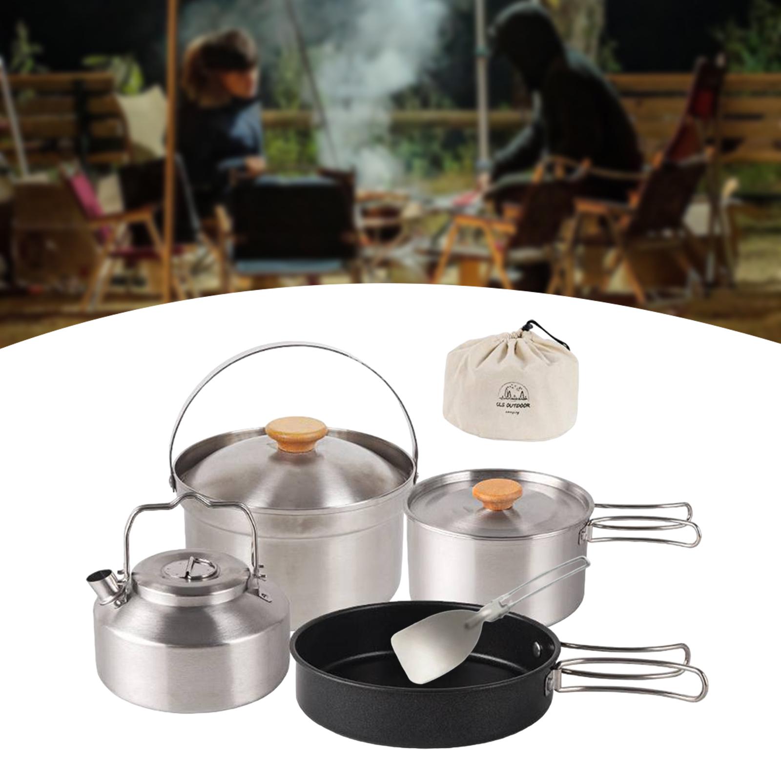 Camping Cookware Cook Gear Por - đánh giá và giá Camping Cooking Set With Kettle