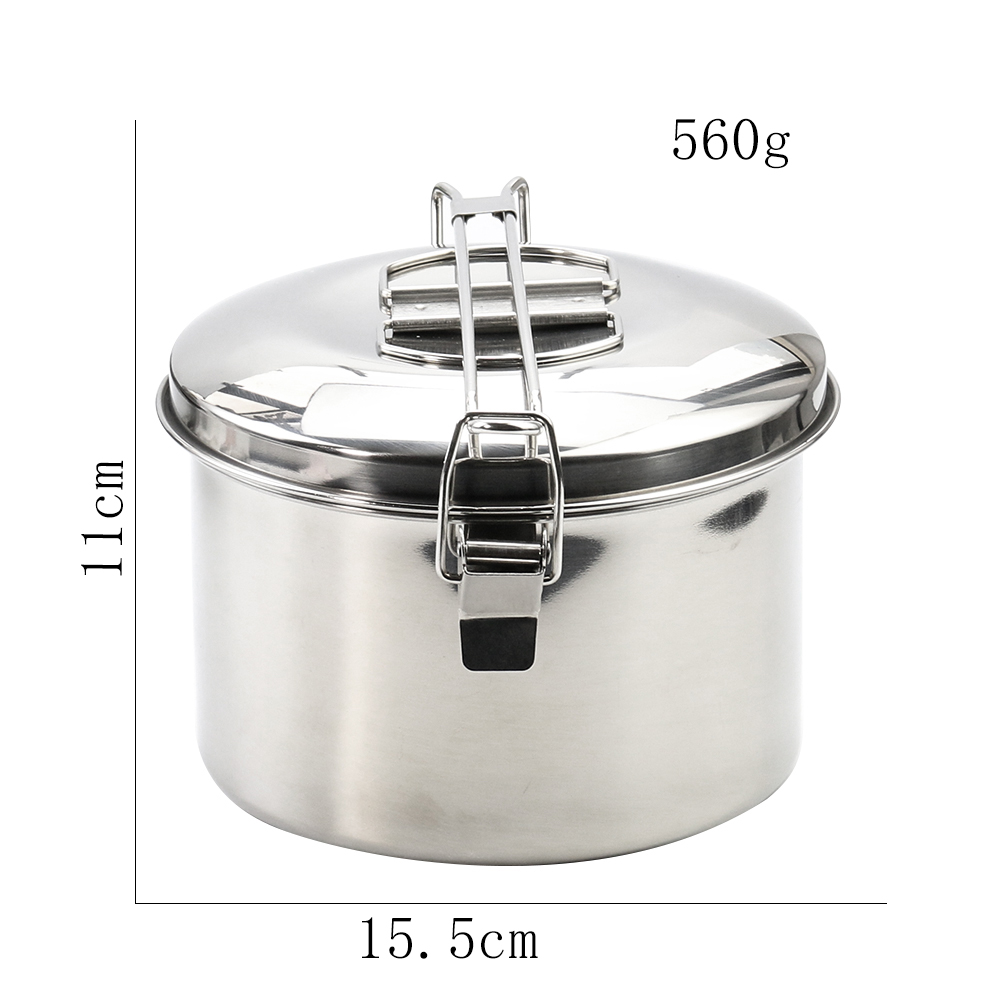 Stainless Steel Camping Hangin - đánh giá và giá Camping Cooking Pot With Lid