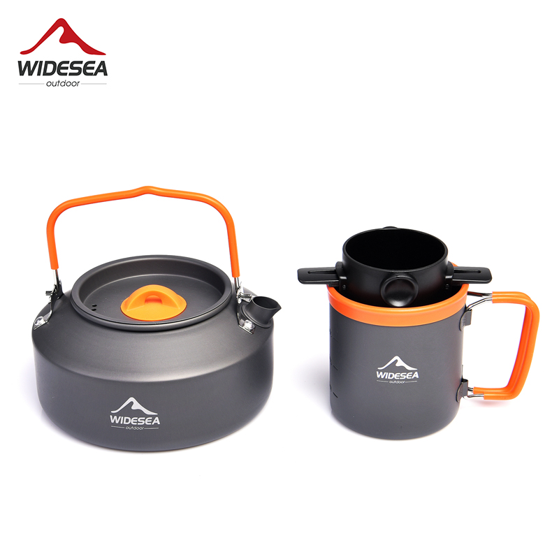 Widesea Cắm Trại Cà Phê Bộ Nồi - đánh giá và giá Camping Cooking Set With Kettle