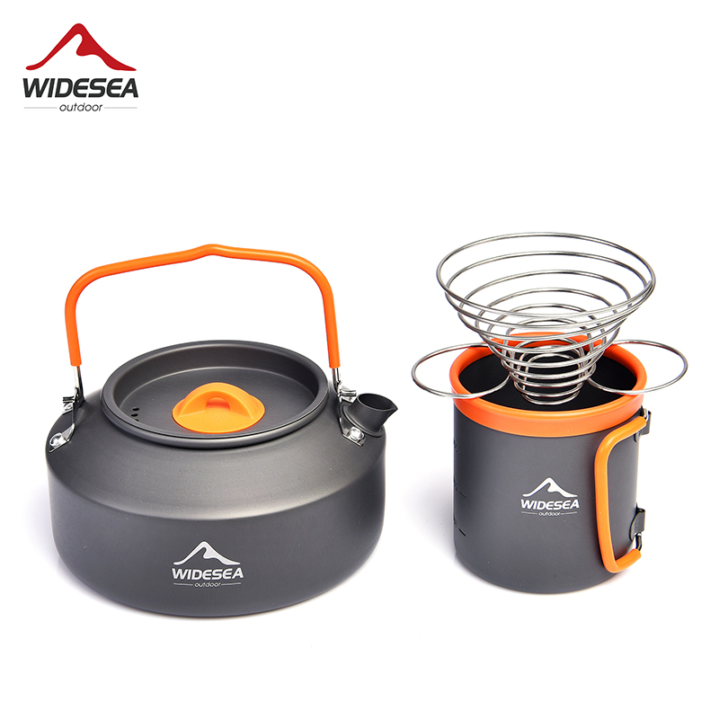 Widesea Cắm Trại Cà Phê Bộ Nồi - đánh giá và giá Camping Cooking Set With Kettle