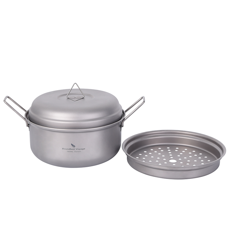 Boundless Voyage Titanium Stea - đánh giá và giá Camping Cooking Pot
