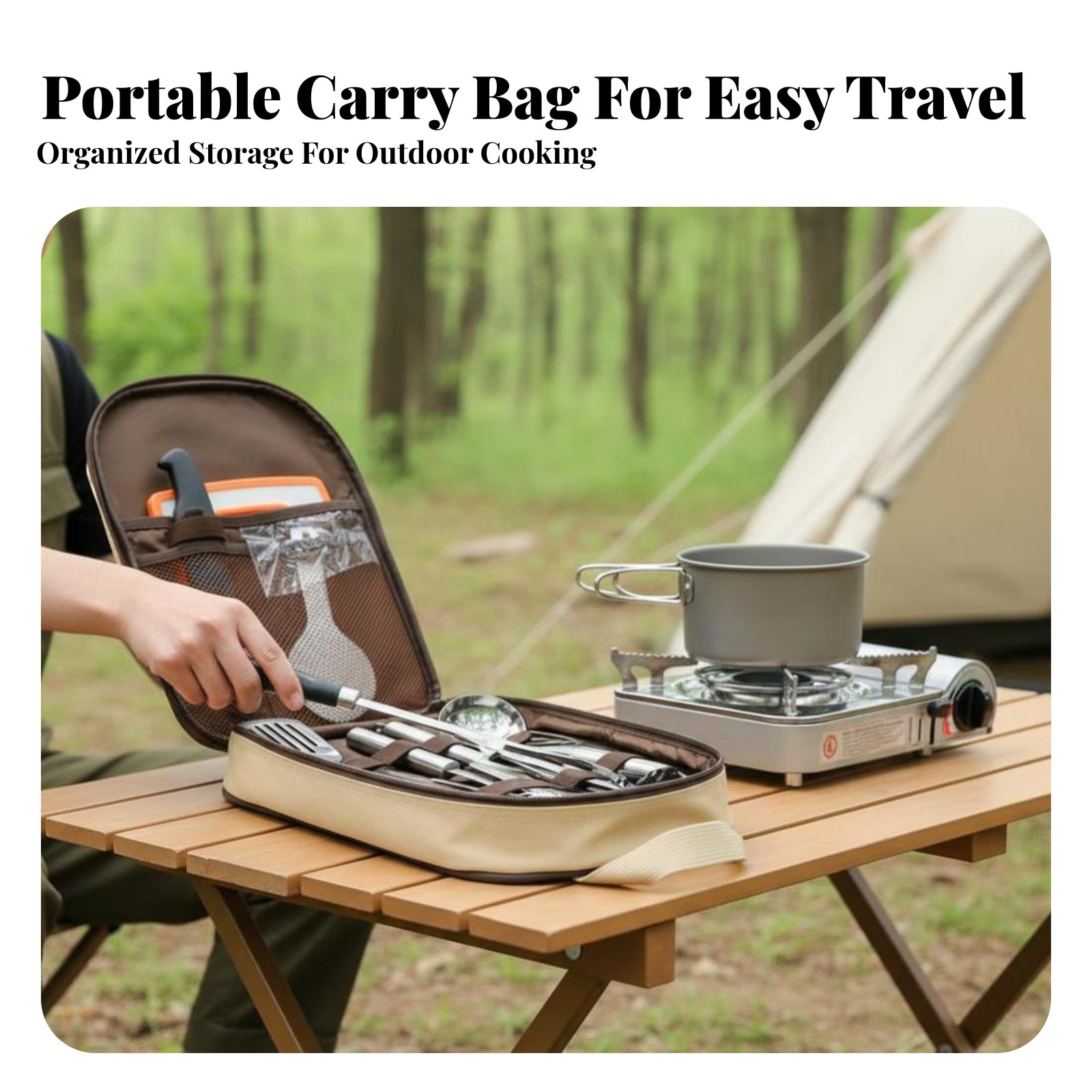 Outdoor Portable Cooking Utens - đánh giá và giá Camping Cooking And Dining Set
