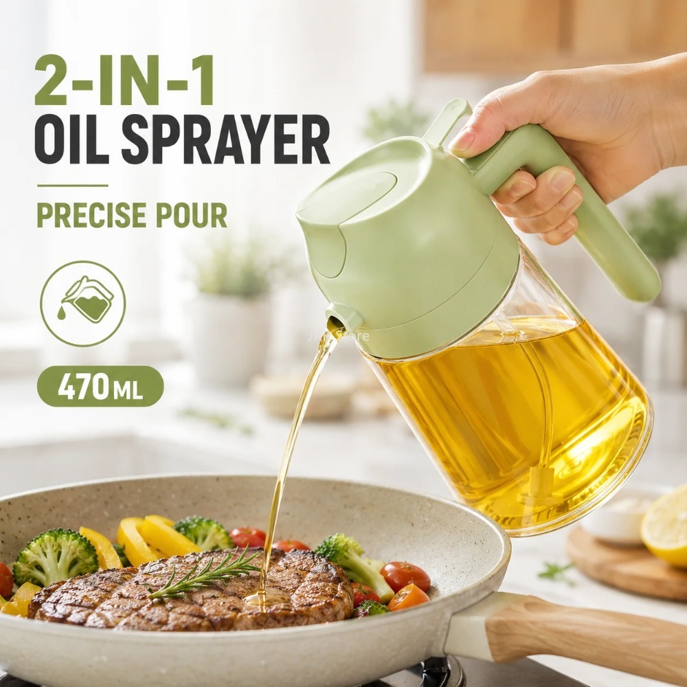 2 in 1 Olive Oil Sprayer Dispe - đánh giá và giá Camping Cooking Bbq