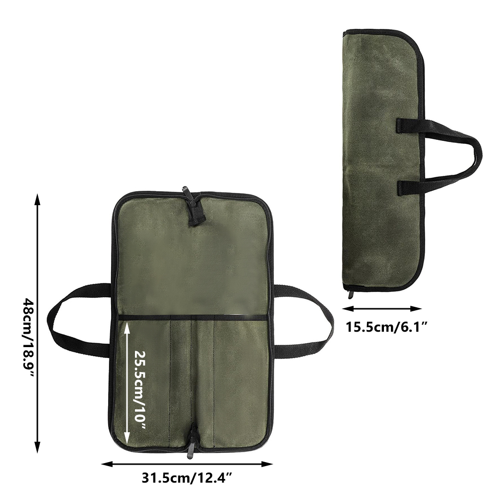 Waxed Canvas Knife Roll Bag Mu - đánh giá và giá Camping Cooking Backpack