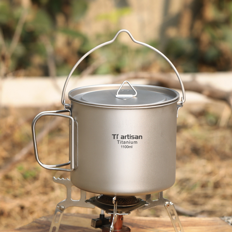 Tiartisan Titanium 1.1L Campin - đánh giá và giá Camping Cooking Pot With Lid