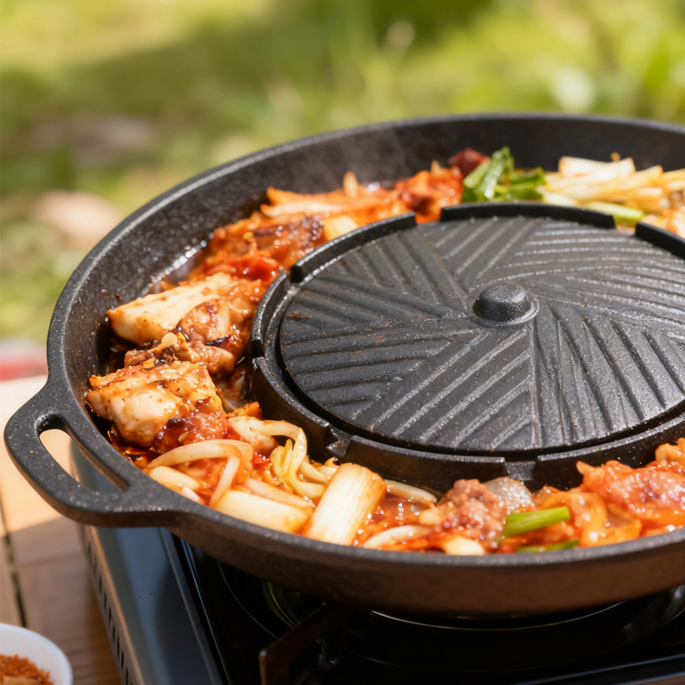 KOSUN Korean BBQ Grill Pan 2 i - đánh giá và giá Camping Cooking And Eating