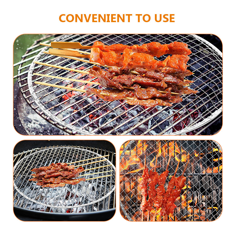 10Pcs Bbq Grill Mesh Fire Pit  - đánh giá và giá Camping Cooking Bbq