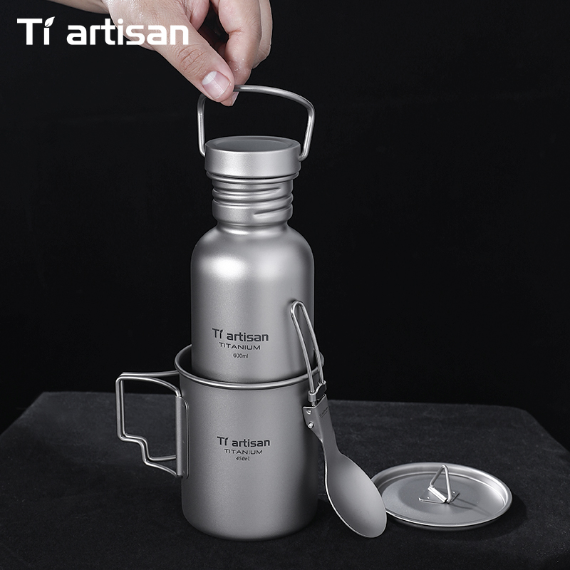Tiartisan Titanium Cookware 3- - đánh giá và giá Camping Cooking Set Lightweight