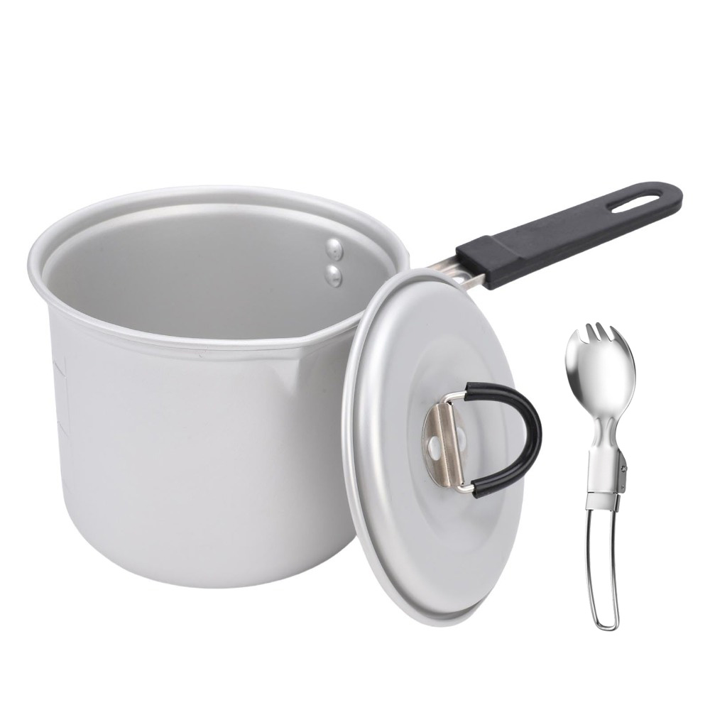 Camping Cooking Pot, 770ml Por - đánh giá và giá Camping Cooking Pot With Lid