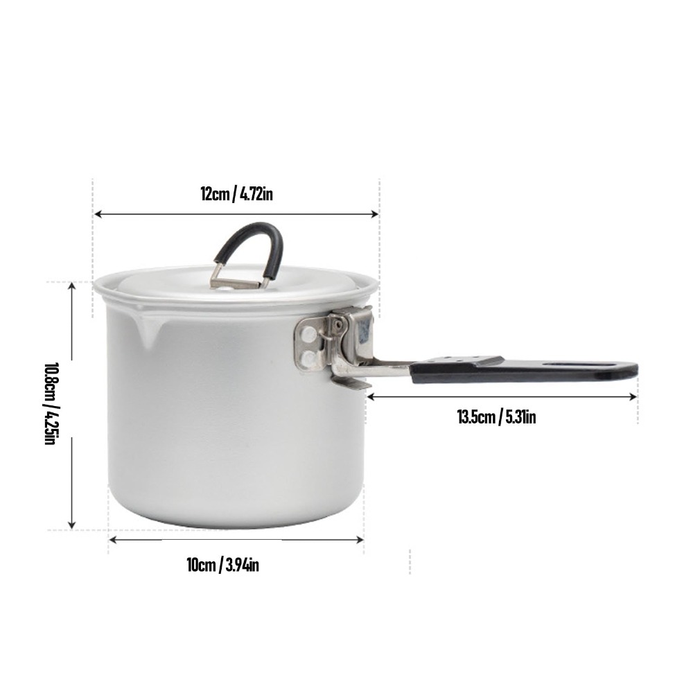 Camping Cooking Pot, 770ml Por - đánh giá và giá Camping Cooking Pot With Lid