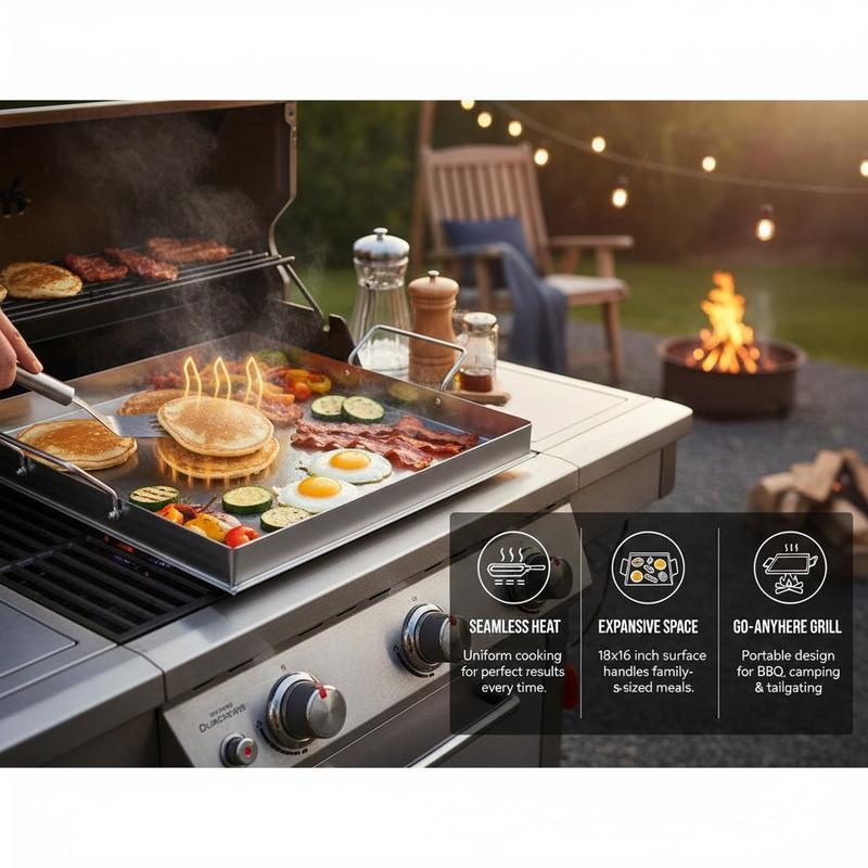 Universal Flat Top Griddle 18x - đánh giá và giá Camping Cooking And Eating