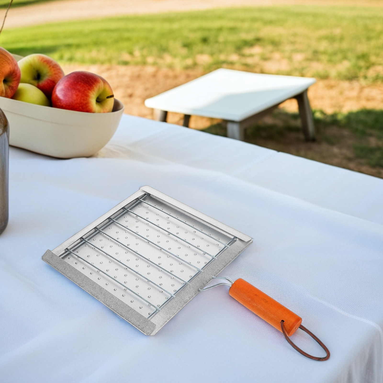 Portable Square Wooden Handle  - đánh giá và giá Camping Cooking Vegetables