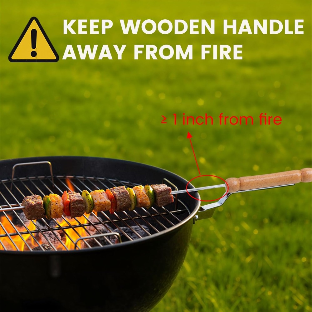 Reusable BBQ Skewers for Grill - đánh giá và giá Camping Cooking Vegetables