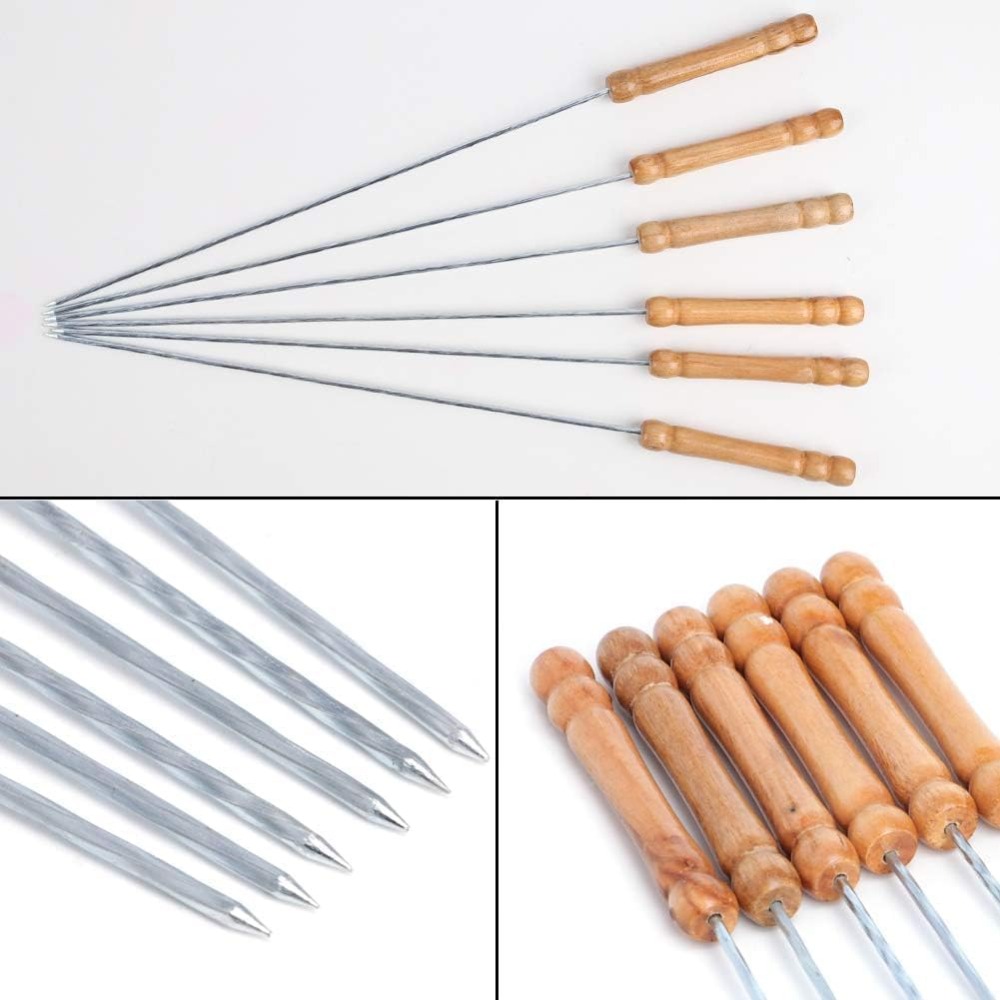 Reusable BBQ Skewers for Grill - đánh giá và giá Camping Cooking Vegetables