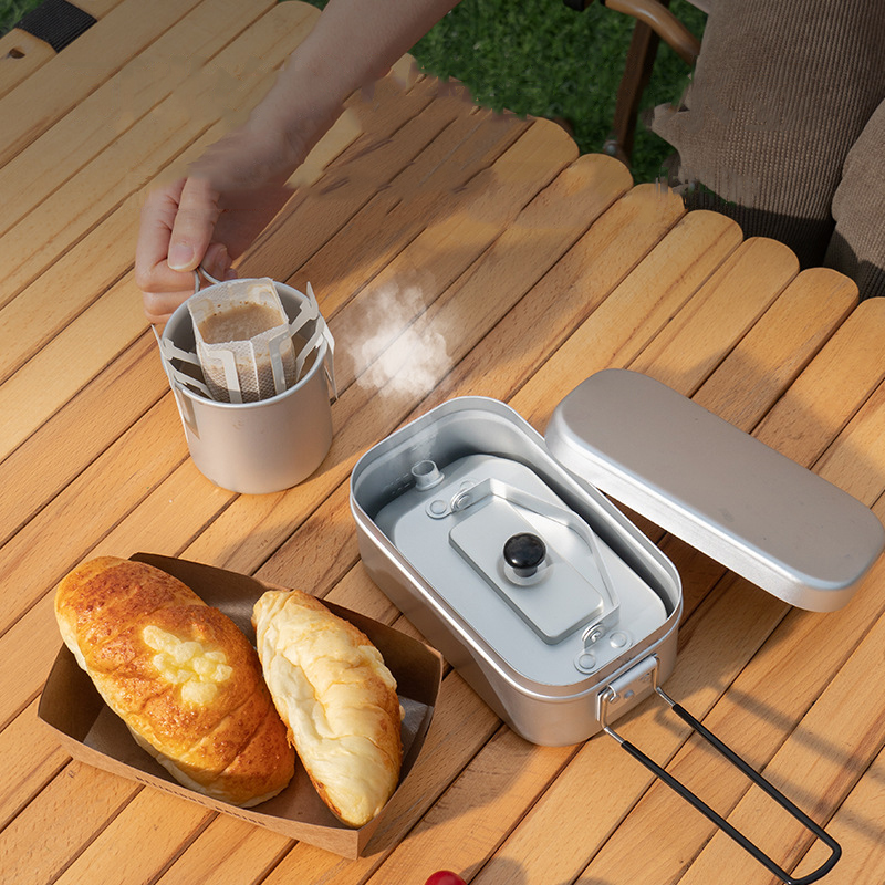 Ultralight Portable Picnic Cam - đánh giá và giá Camping Cooking Set With Kettle