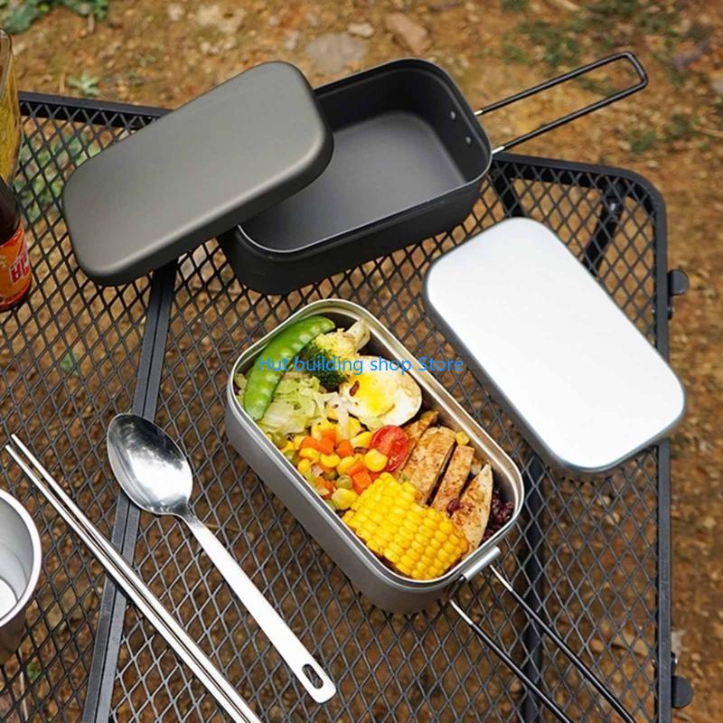 T21C 800ml Hộp ăn trưa bằng nh - đánh giá và giá Japanese Camping Cooking
