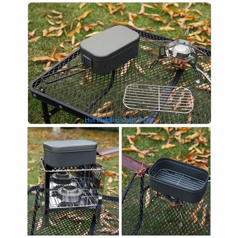 T21C 800ml Hộp ăn trưa bằng nh - đánh giá và giá Japanese Camping Cooking