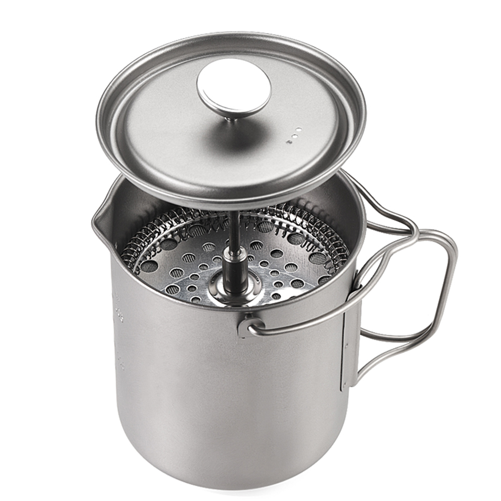 Ti Coffee Cup Lixada 750ml Tit - đánh giá và giá Camping Cooking Pot With Lid