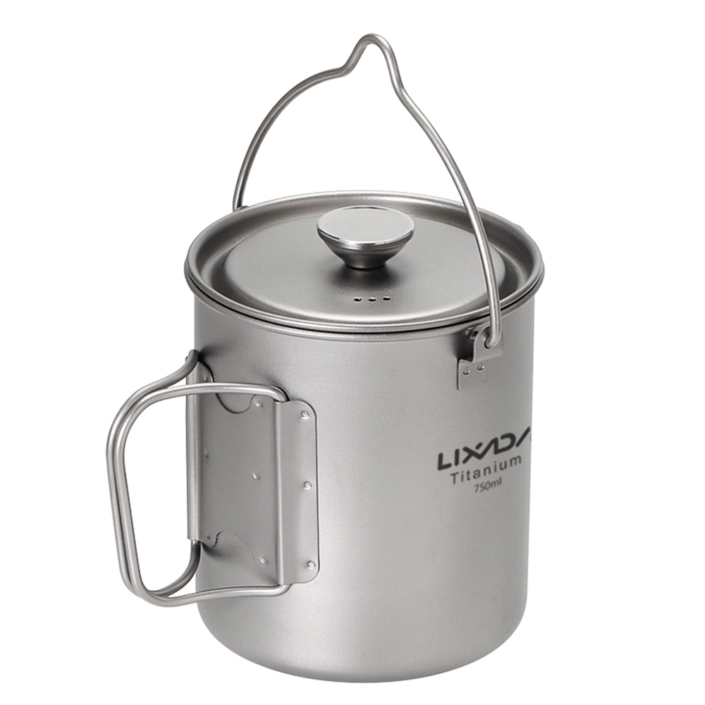 Ti Coffee Cup Lixada 750ml Tit - đánh giá và giá Camping Cooking Pot With Lid