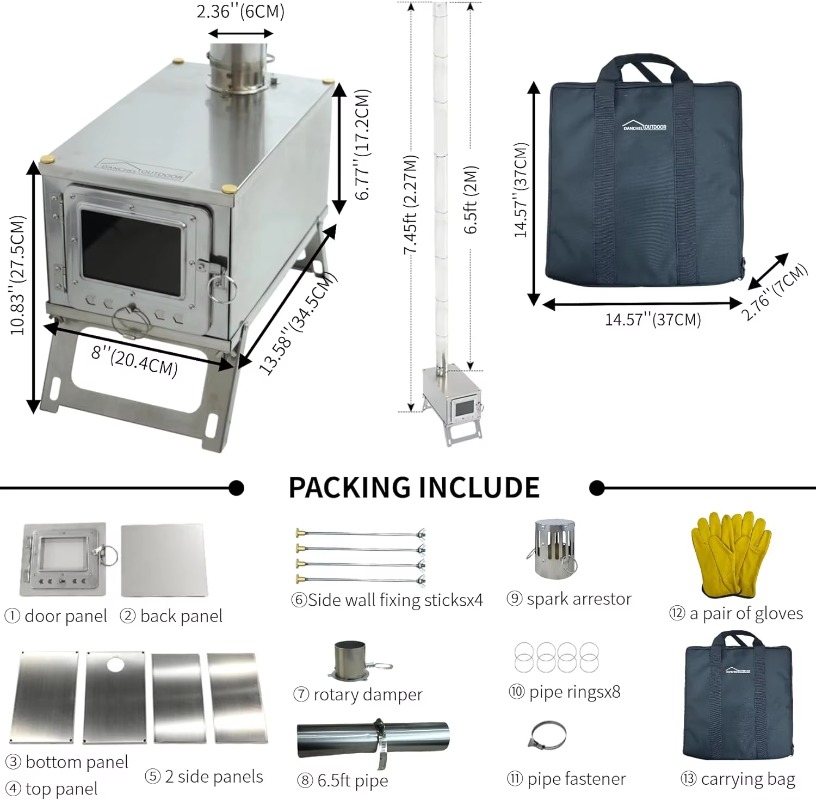 【Popular】DANCHEL S1 Foldable T - đánh giá và giá Cooking Outdoor Camping