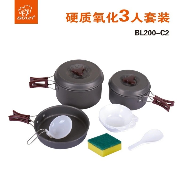 Bulin Outdoor Pot Set Pot Camp - đánh giá và giá Camping Cooking Set With Kettle