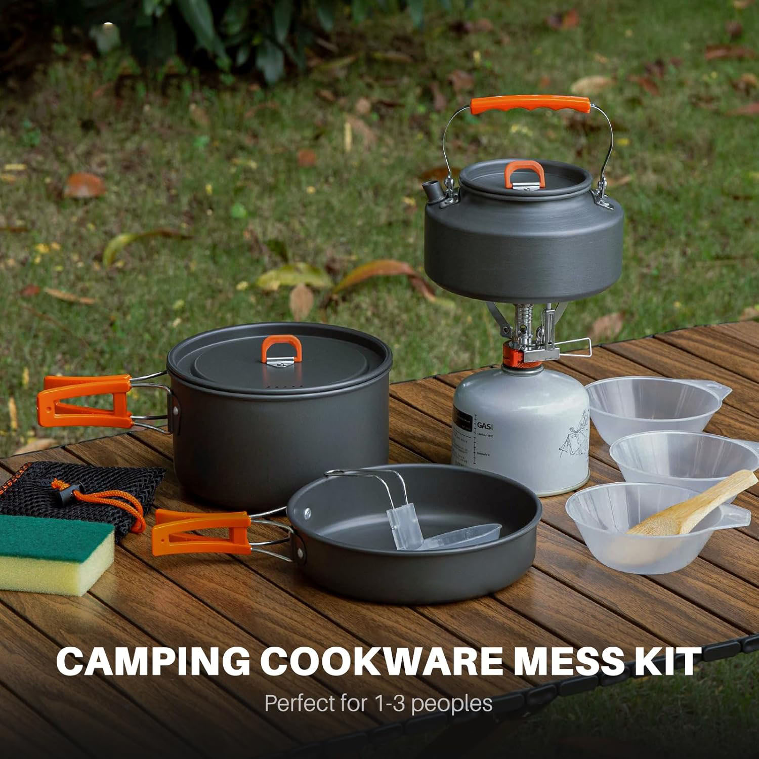 Camping Cookware Camping Pot a - đánh giá và giá Camping Cooking Set With Kettle