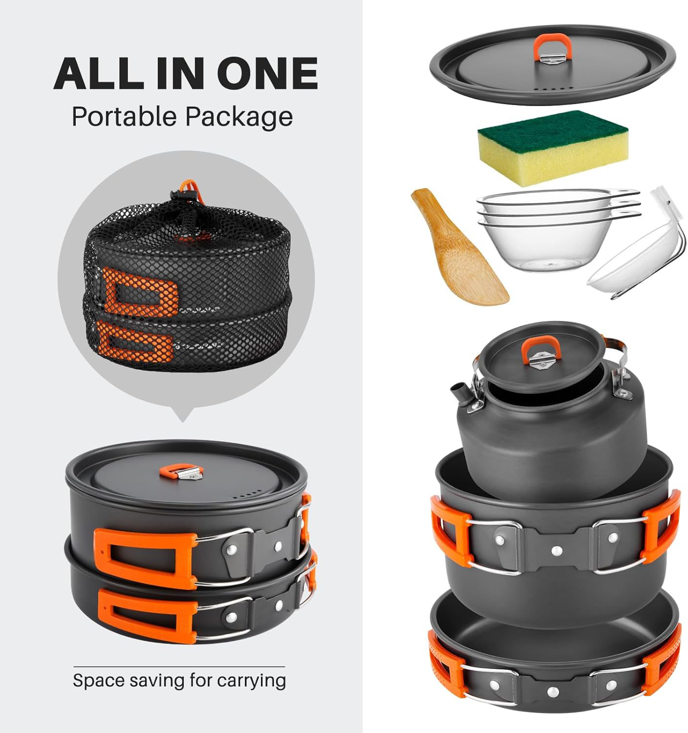 Camping Cookware Camping Pot a - đánh giá và giá Camping Cooking Set With Kettle