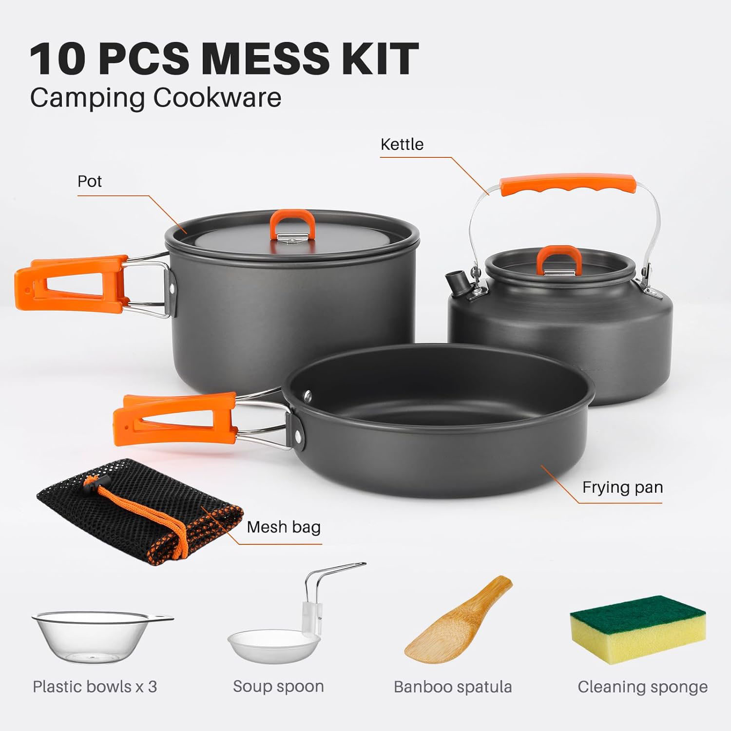 Camping Cookware Camping Pot a - đánh giá và giá Camping Cooking Set With Kettle